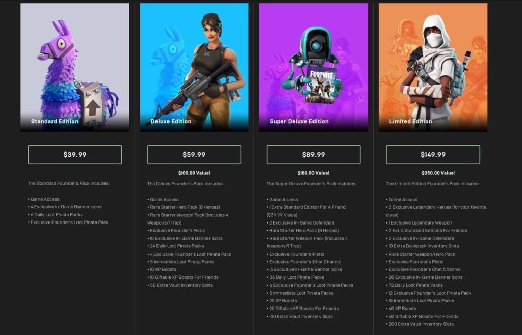 Fortnite Founders Pack Discount