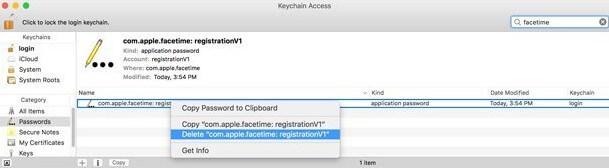 error on mac os sierra for imessages and key chain