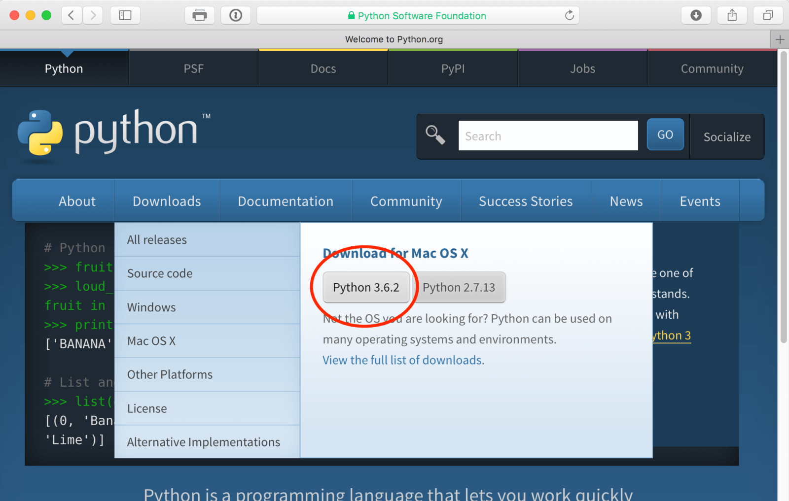 download python 3 on mac