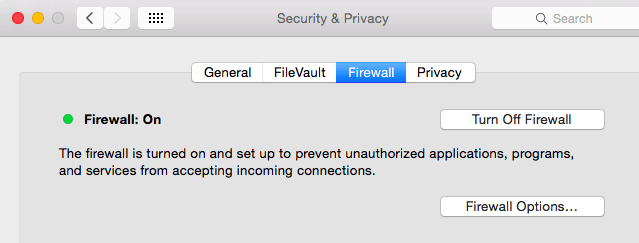 sep firewall is not functioning correctly