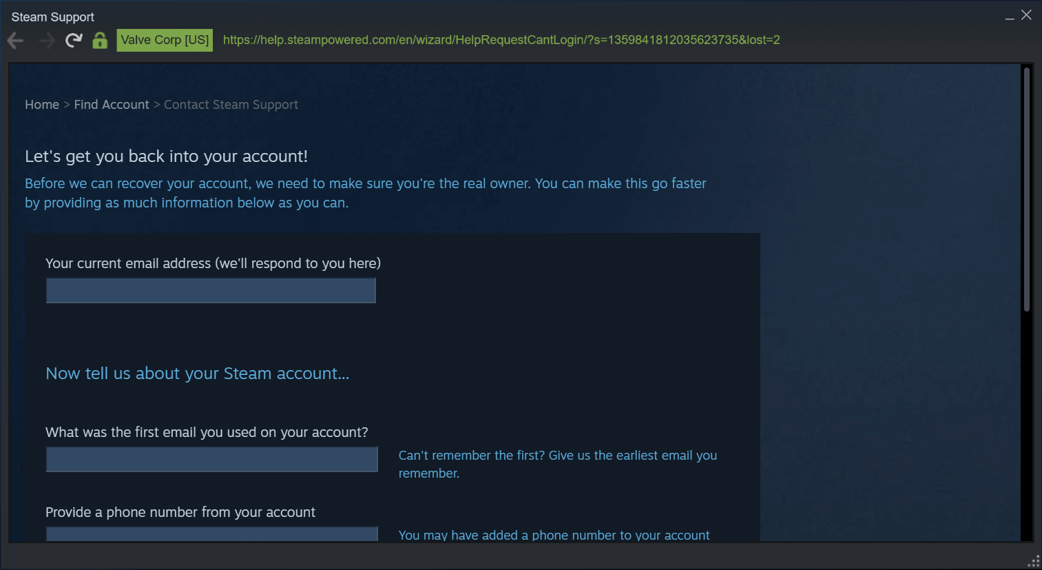 An email containing your steam фото 1