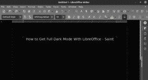 libreoffice dark mode windows 10