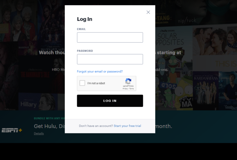 how to login to hulu through spotify