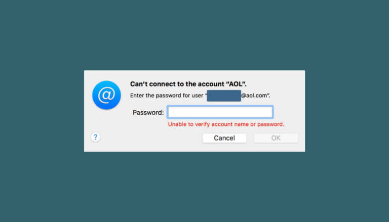 mac mail exchange unable to verify account name or password