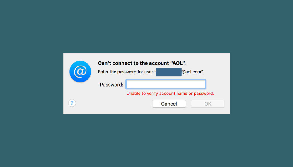 unable to verify exchange account on mac