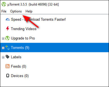 utorrent pro stopped downloading bandwidth set at 0