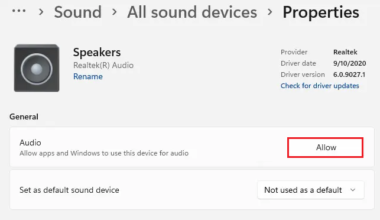 audio no output devices found
